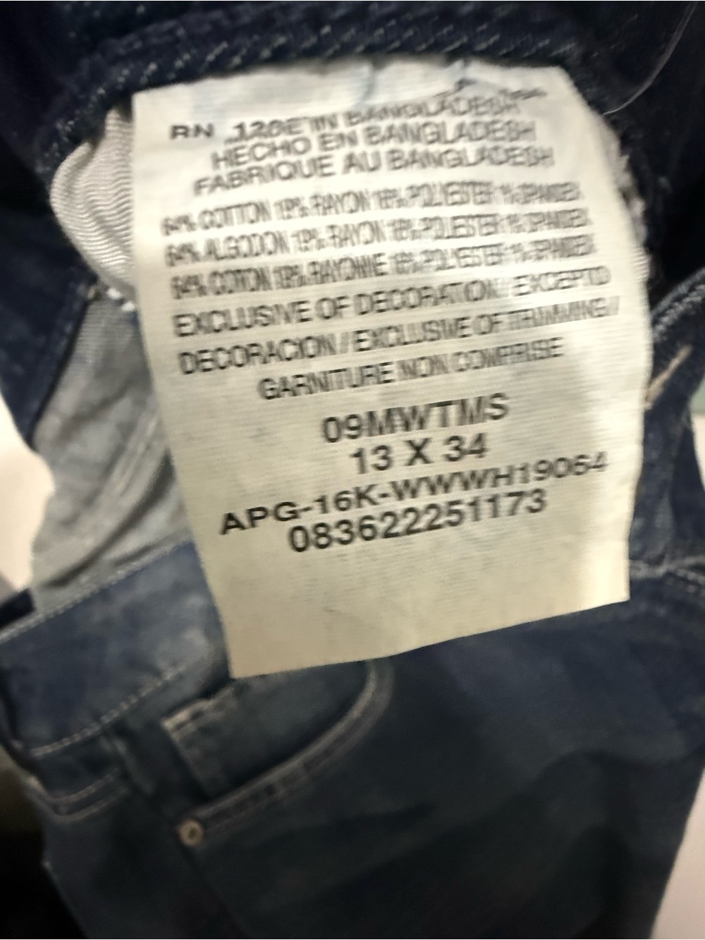 Wrangler Women's Blue Straight Leg Jeans size 13/34 - Picture 3 of 4